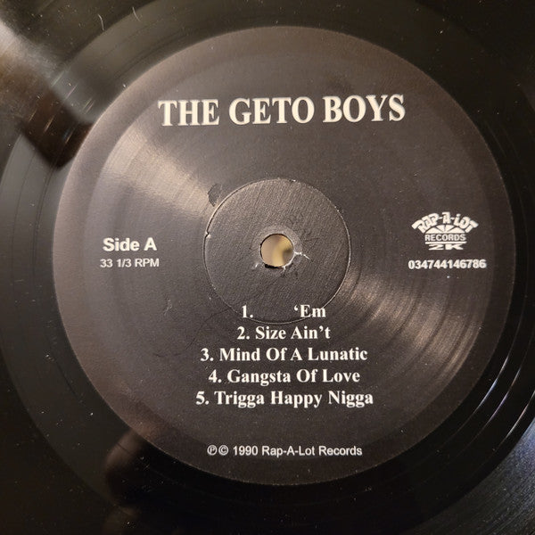 Geto Boys : The Geto Boys (LP, Album, RE)