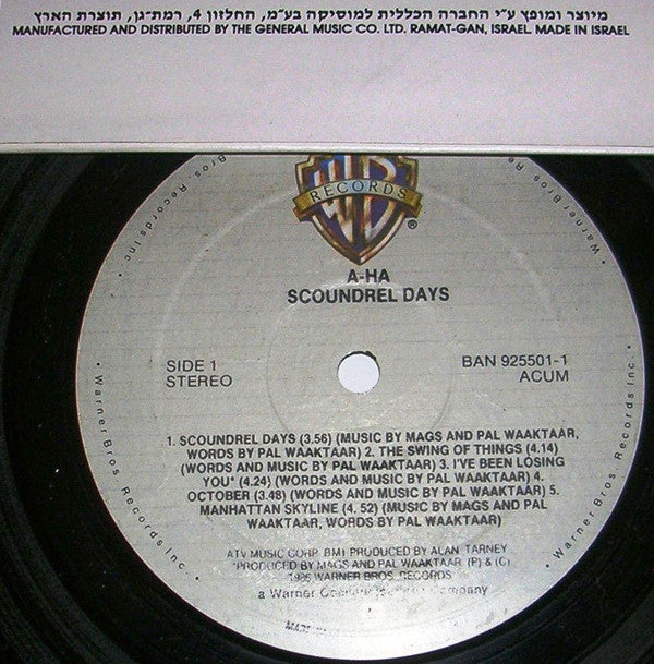 a-ha : Scoundrel Days (LP, Album)