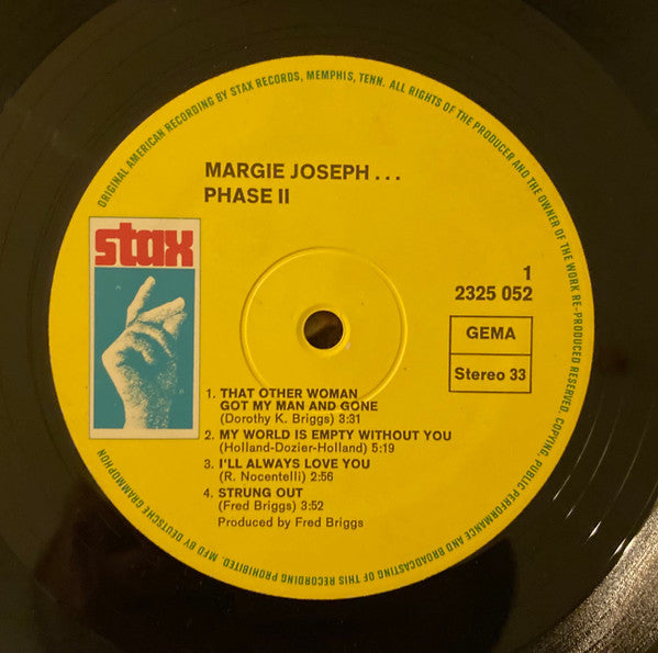 Margie Joseph : Phase II (LP, Album)