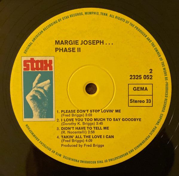 Margie Joseph : Phase II (LP, Album)