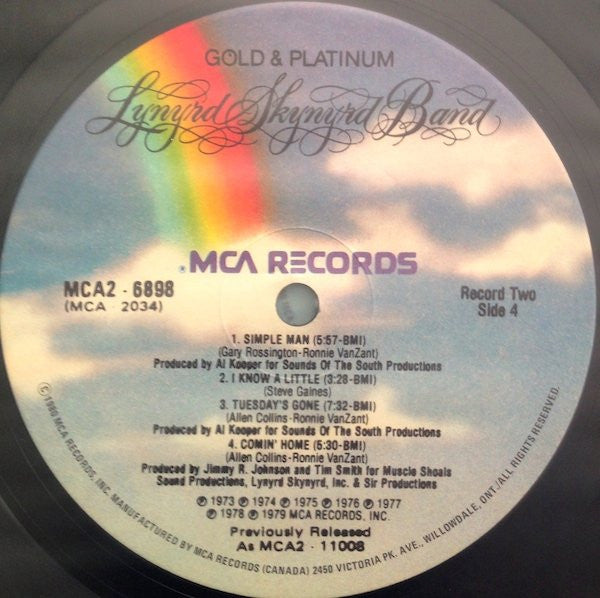 Lynyrd Skynyrd Band* : Gold & Platinum (2xLP, Comp, RE)