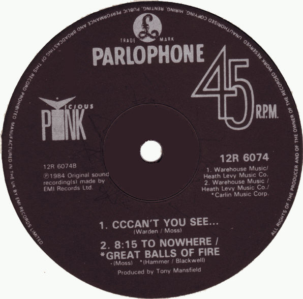 Vicious Pink : Cccan't You See... (12", Single)