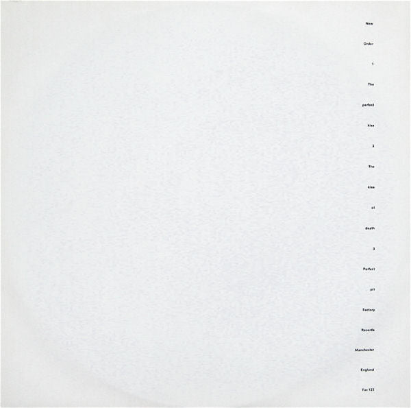 New Order : The Perfect Kiss (12", Single, Bla)