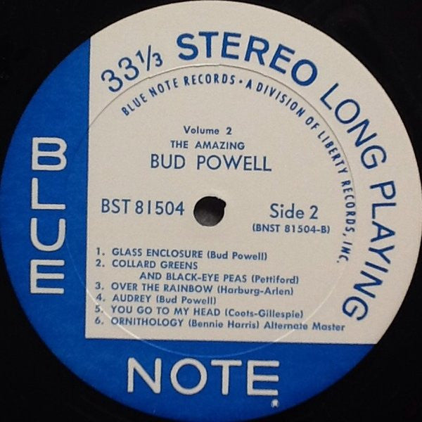 Bud Powell : The Amazing Bud Powell, Volume 2 (LP, Album, RE, RM)