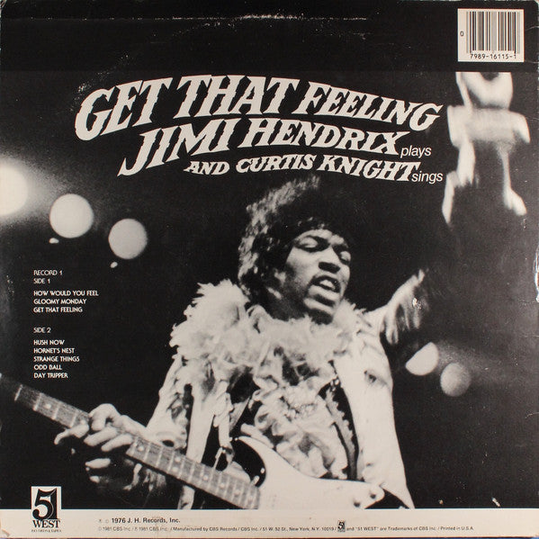 Jimi Hendrix And Curtis Knight : Get That Feeling (LP, Album, RE)