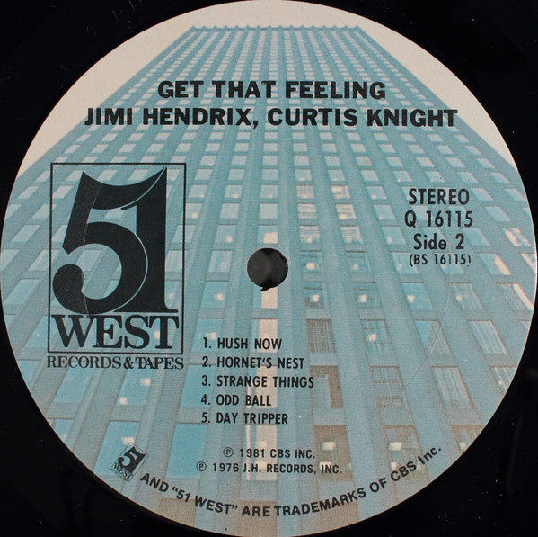 Jimi Hendrix And Curtis Knight : Get That Feeling (LP, Album, RE)