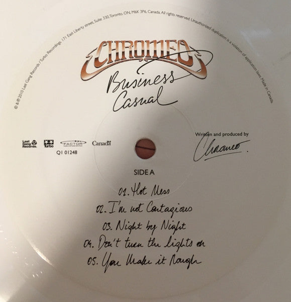 Chromeo : Business Casual (LP, Album, Whi)