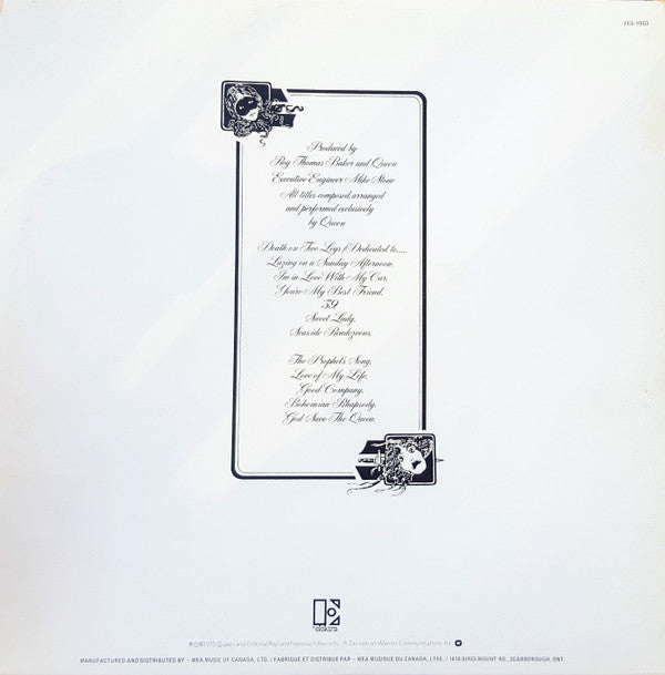 Queen : A Night At The Opera (LP, Album, RE, Emb)