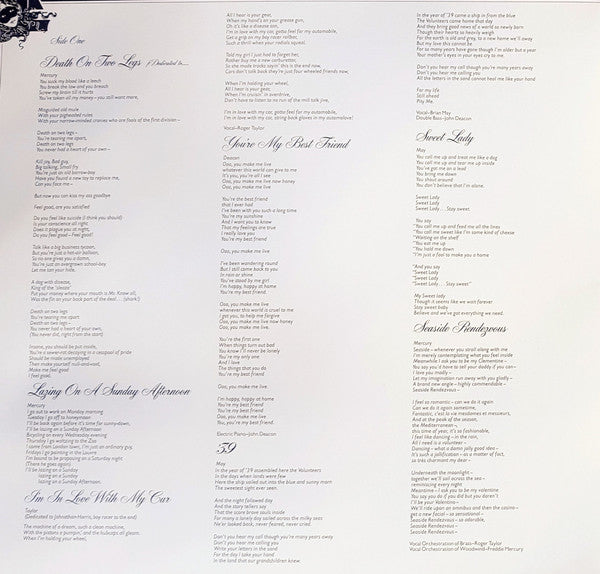 Queen : A Night At The Opera (LP, Album, RE, Emb)