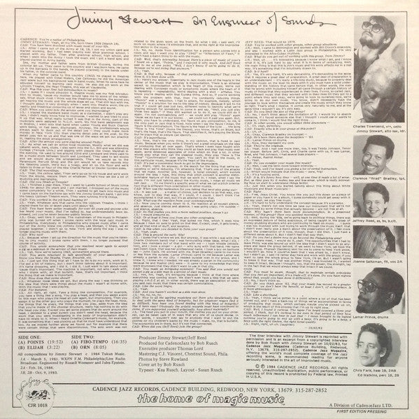 Jimmy Stewart (18) & Kuntu : An Engineer Of Sounds (LP, Album)