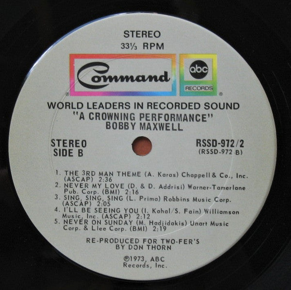 Robert Maxwell : A Crowning Performance  (2xLP, Album, Comp)