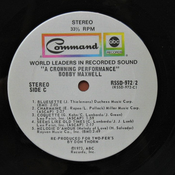 Robert Maxwell : A Crowning Performance  (2xLP, Album, Comp)