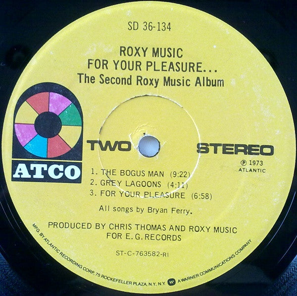 Roxy Music : For Your Pleasure (LP, Album, RE, PRC)