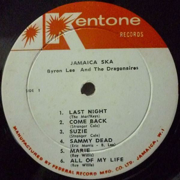 Byron Lee And The Dragonaires : Plays Jamaica Ska (LP, Ora)