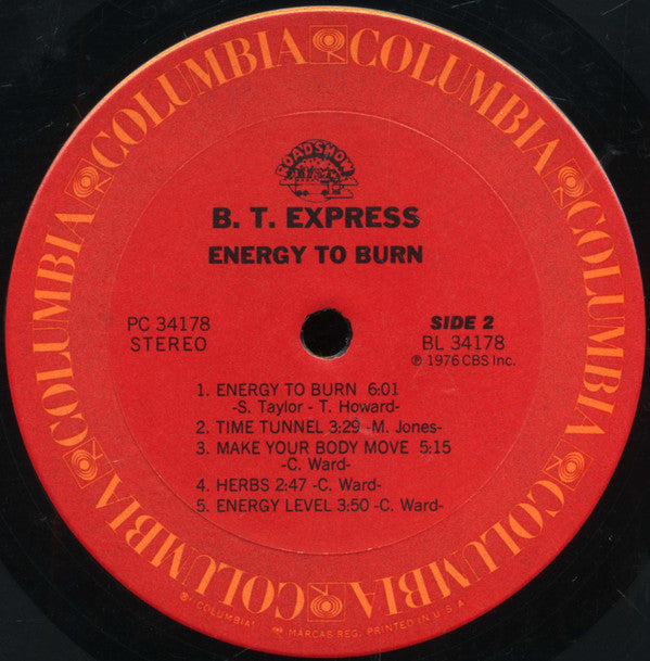 B.T. Express : Energy To Burn (LP, Album)