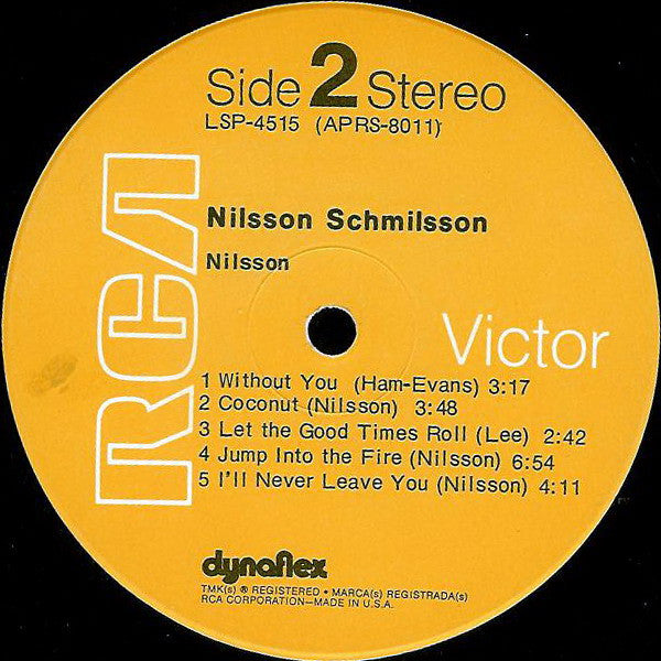 Harry Nilsson : Nilsson Schmilsson (LP, Album, RE, Ind)