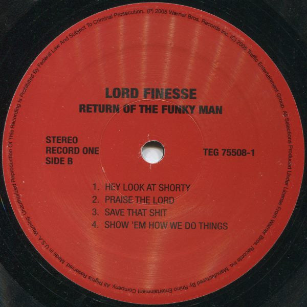 Lord Finesse : Return Of The Funky Man (2xLP, Album, RE)
