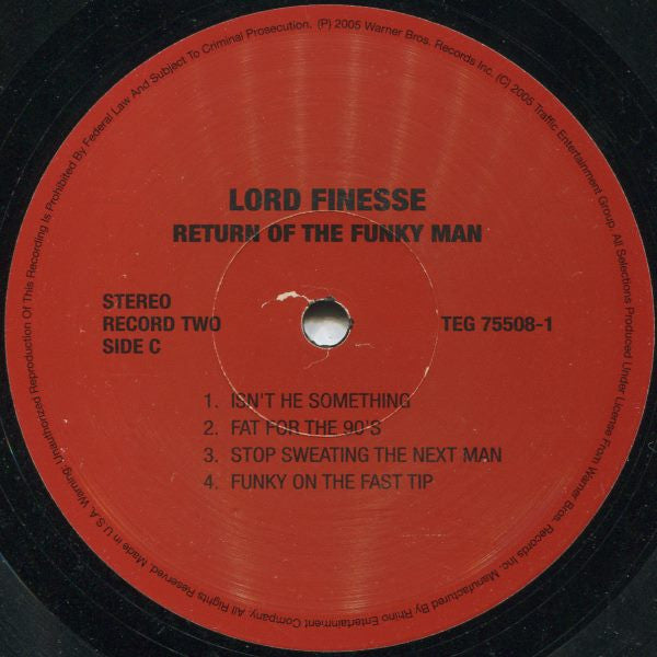 Lord Finesse : Return Of The Funky Man (2xLP, Album, RE)
