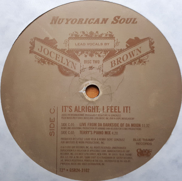 Nuyorican Soul feat. Jocelyn Brown : It's Alright, I Feel It! (2x12", Single, MP)