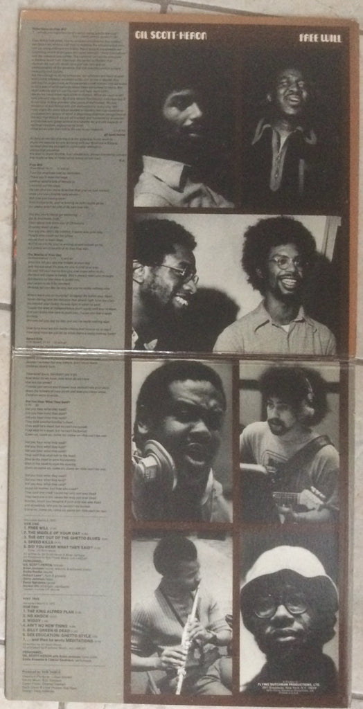 Gil Scott-Heron : Free Will (LP, Album, Gat)
