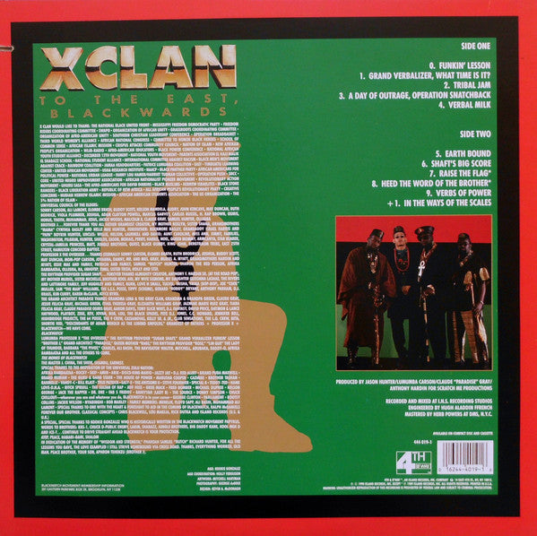 X-Clan : To The East, Blackwards (LP, Album, RP, Pin)