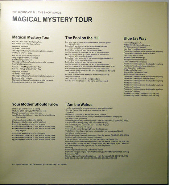 The Beatles : Magical Mystery Tour (LP, Album, RE, Gat)