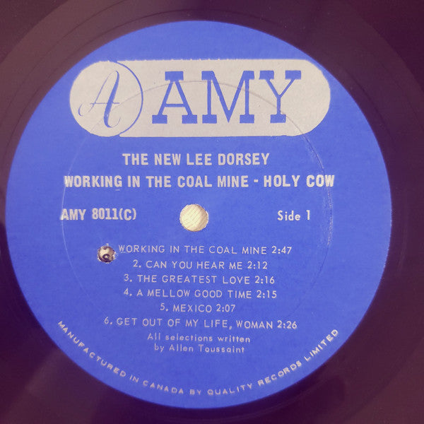Lee Dorsey : Working In The Coal Mine - Holy Cow (LP, Album)