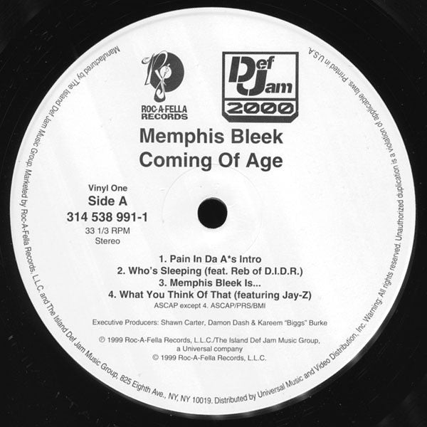 Memphis Bleek : Coming Of Age (2xLP, Album)
