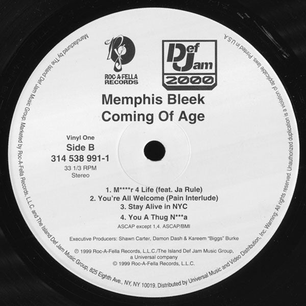 Memphis Bleek : Coming Of Age (2xLP, Album)