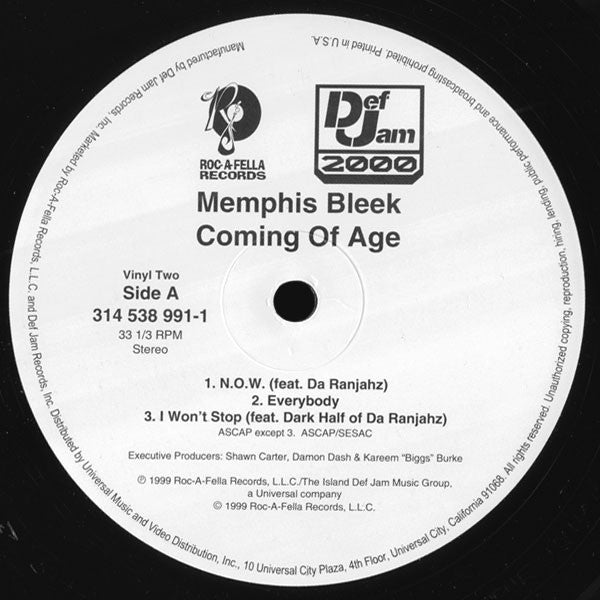 Memphis Bleek : Coming Of Age (2xLP, Album)