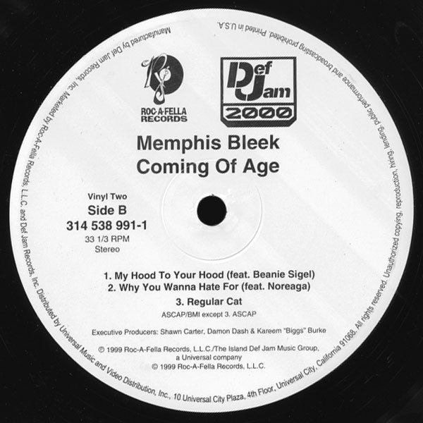 Memphis Bleek : Coming Of Age (2xLP, Album)