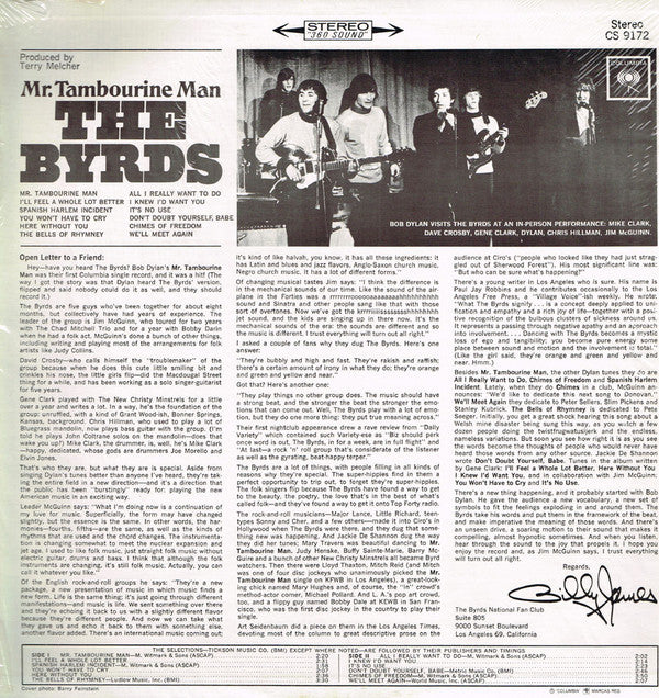 The Byrds : Mr. Tambourine Man (LP, Album)