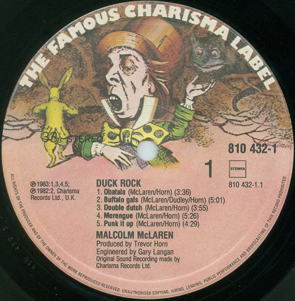 Malcolm McLaren : Duck Rock (LP, Album, RE, RP)