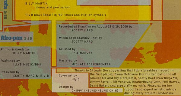 IllyB : Illy B Eats Volume 1: Groove, Bang And Jive Around (LP, Album, Ltd)