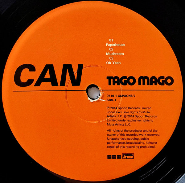 Can : Tago Mago (2xLP, Album, RE, RM, Gat)
