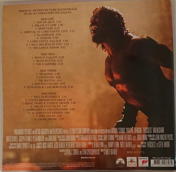 Fernando Velázquez : Hercules (Original Motion Picture Soundtrack) (2xLP, Album, Ltd, Num, 180)