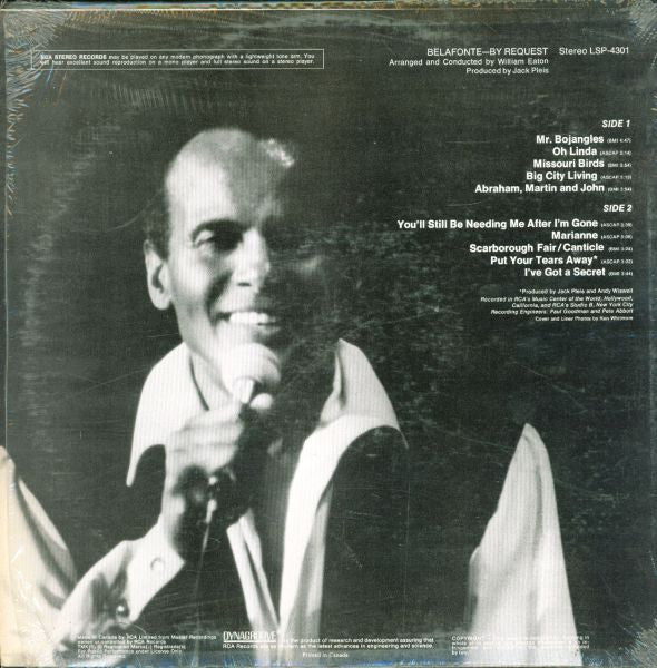 Harry Belafonte : Belafonte - By Request (LP)
