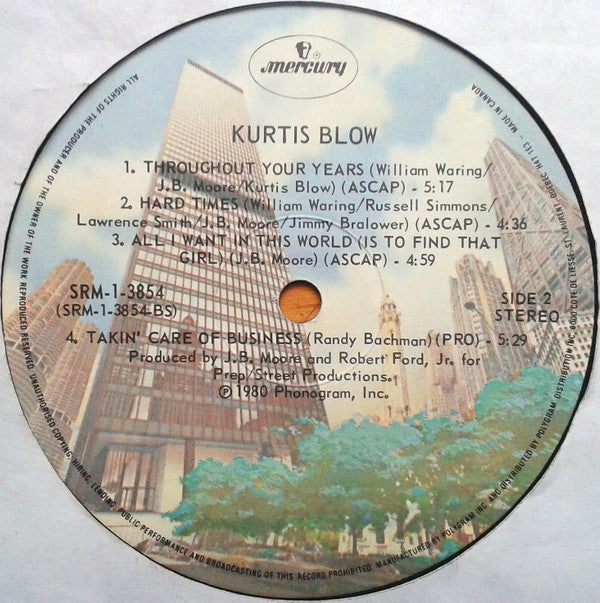 Kurtis Blow : Kurtis Blow (LP, Album)