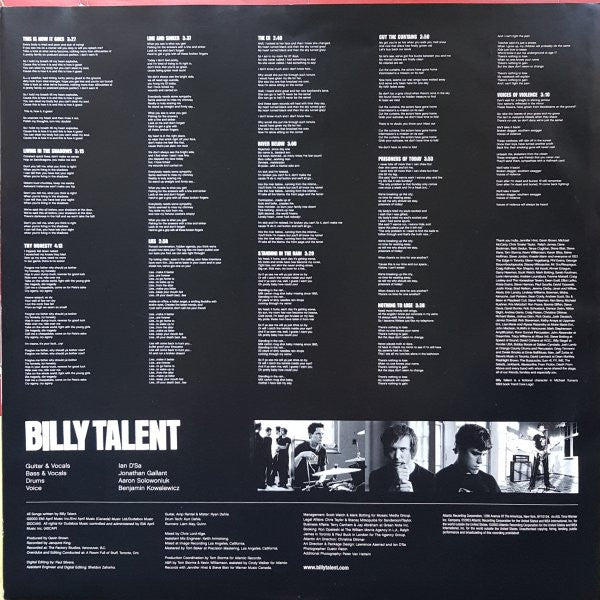 Billy Talent : Billy Talent (LP, Album)