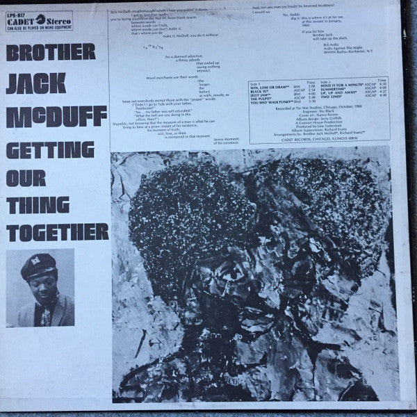 Brother Jack McDuff : Getting Our Thing Together (LP, Album, Promo)