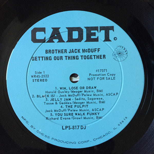 Brother Jack McDuff : Getting Our Thing Together (LP, Album, Promo)