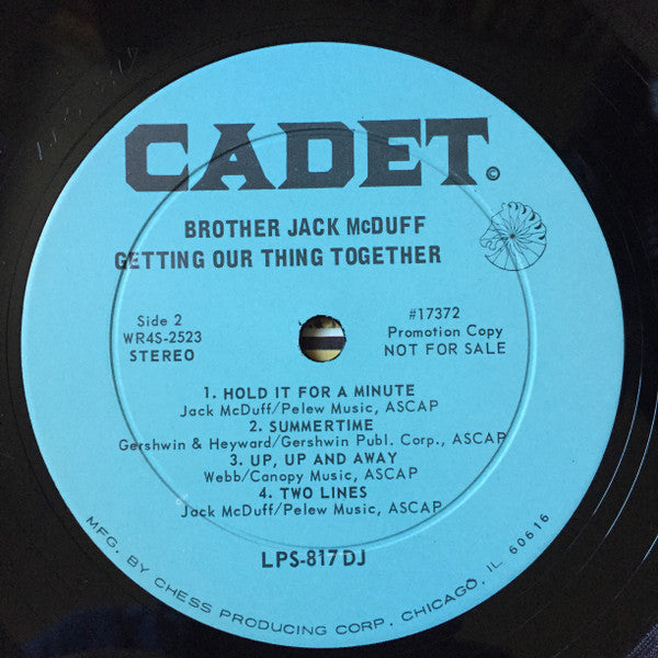 Brother Jack McDuff : Getting Our Thing Together (LP, Album, Promo)