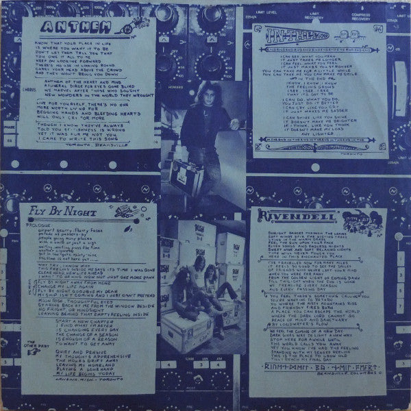 Rush : Fly By Night (LP, Album, Ter)