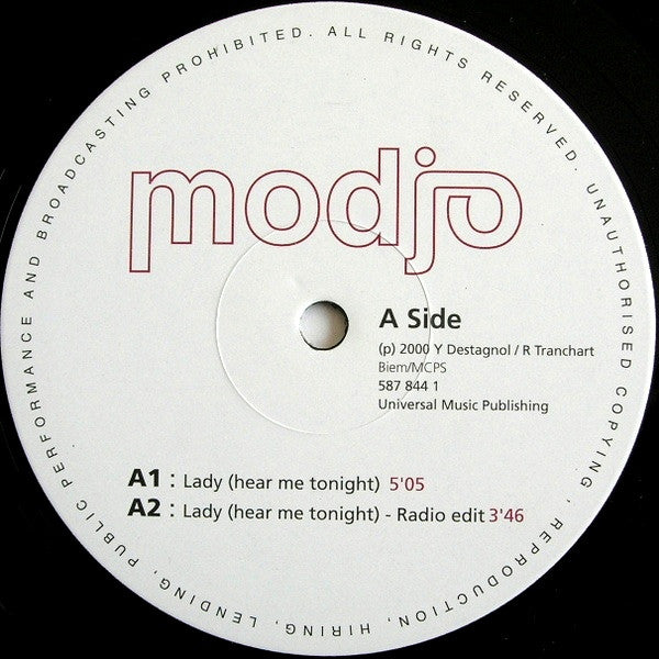 Modjo : Lady (Hear Me Tonight) (12")