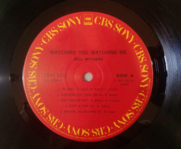 Bill Withers : Watching You Watching Me (LP, Album)