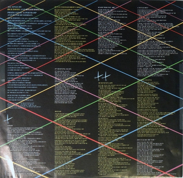 Supertramp : "...Famous Last Words..." (LP, Album, Club)