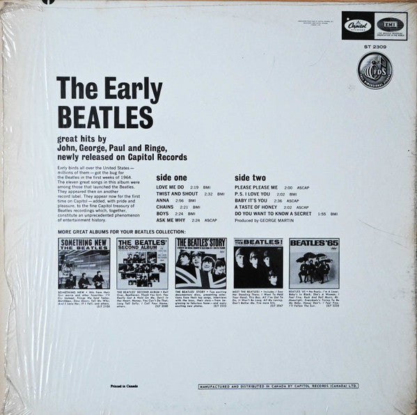 The Beatles : The Early Beatles (LP, Album, Comp)