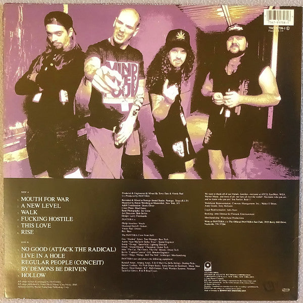 Pantera : Vulgar Display Of Power (LP, Album)