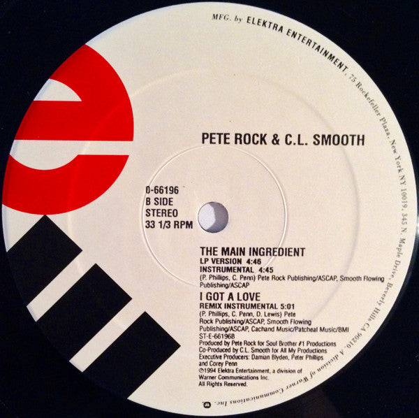 Pete Rock & C.L. Smooth : I Got A Love (12", Single)