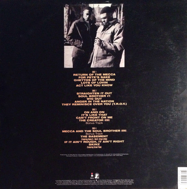 Pete Rock & C.L. Smooth : Mecca And The Soul Brother (2xLP, Album)